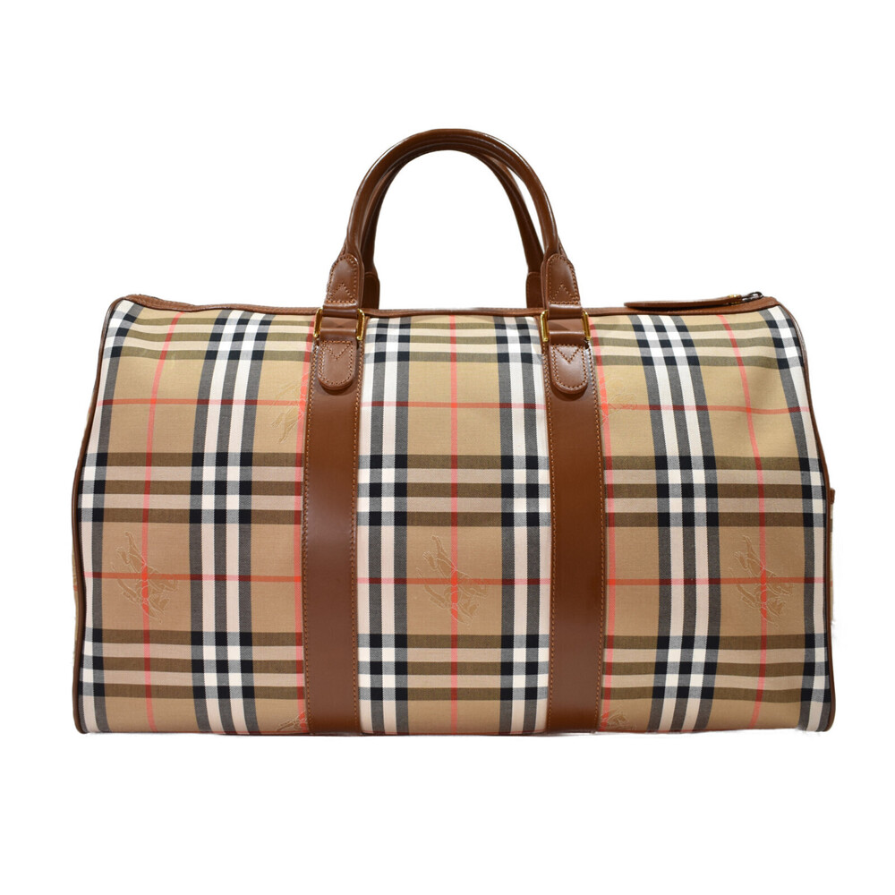 Burberry travel Tan Beige Boston check bag Nova - Picture 1 of 7